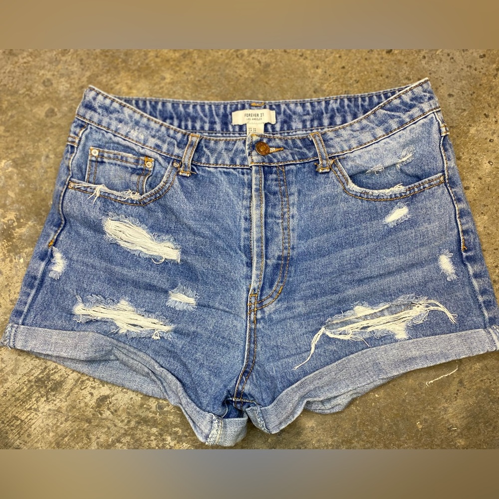 Forever 21 blue jean shorts
